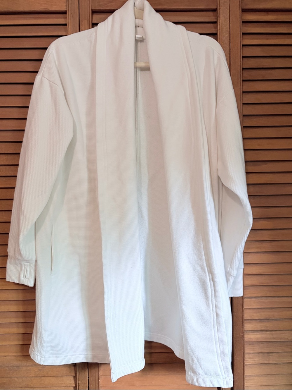 Zella Open Front Cardigan White Size Small